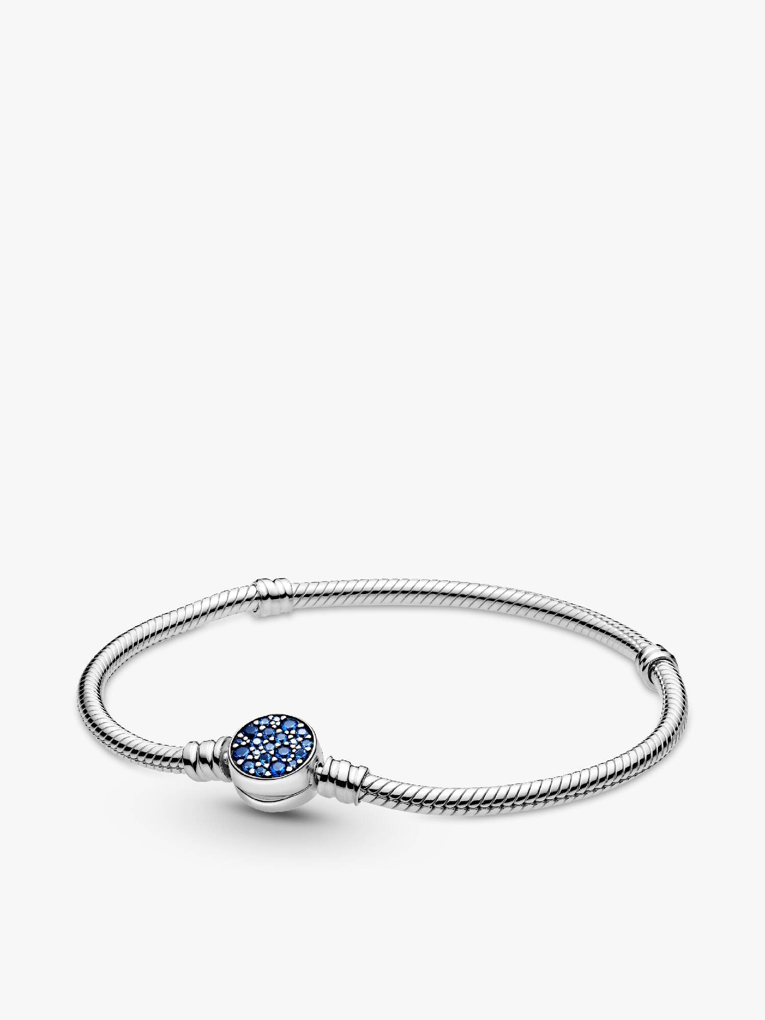 Pulseira Corrente Snake com Fecho Azul Brilhante