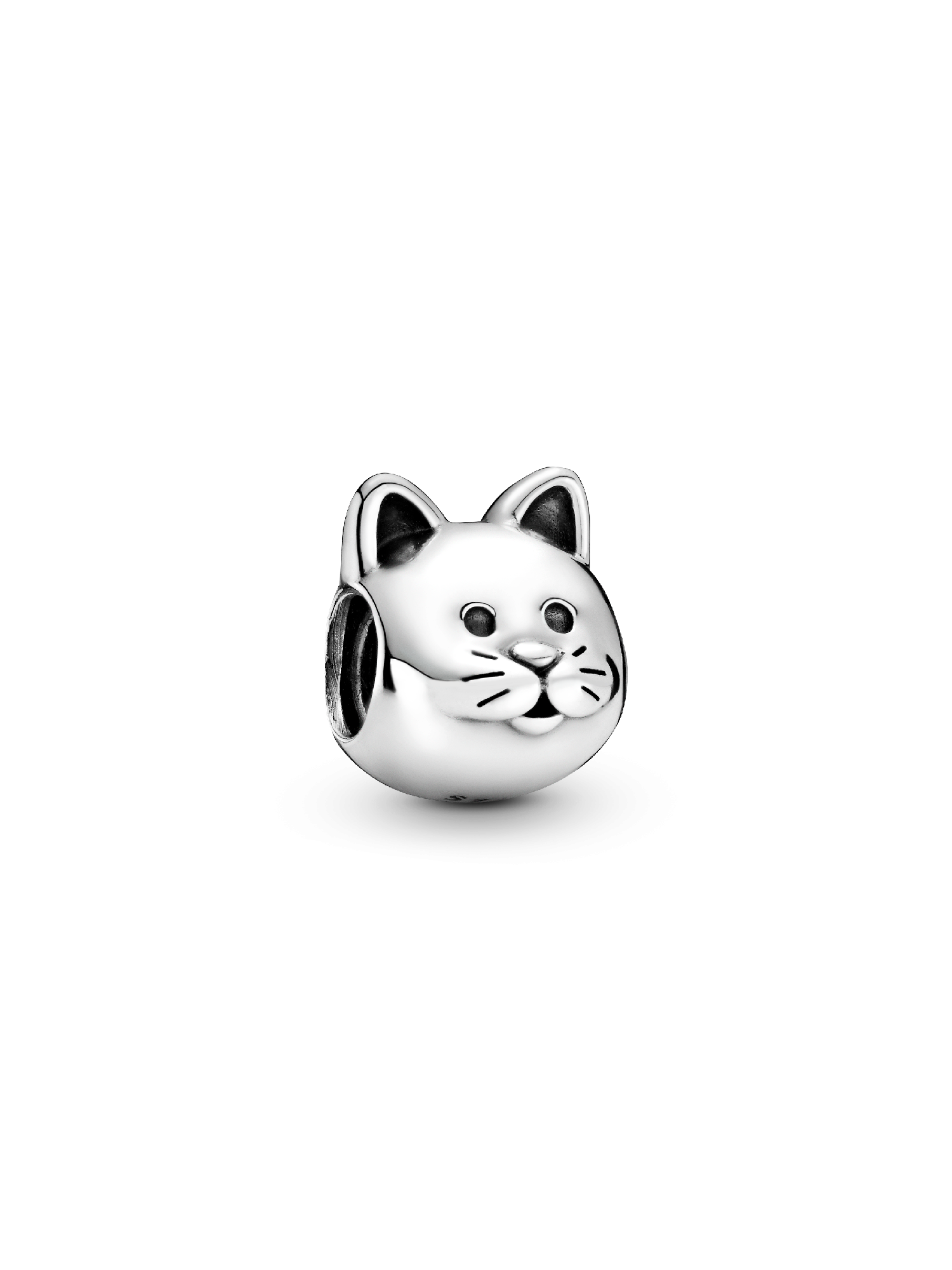 Cat silver charm