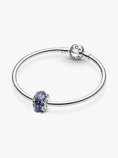 Charm de Murano Azul Galáxia e Estrela