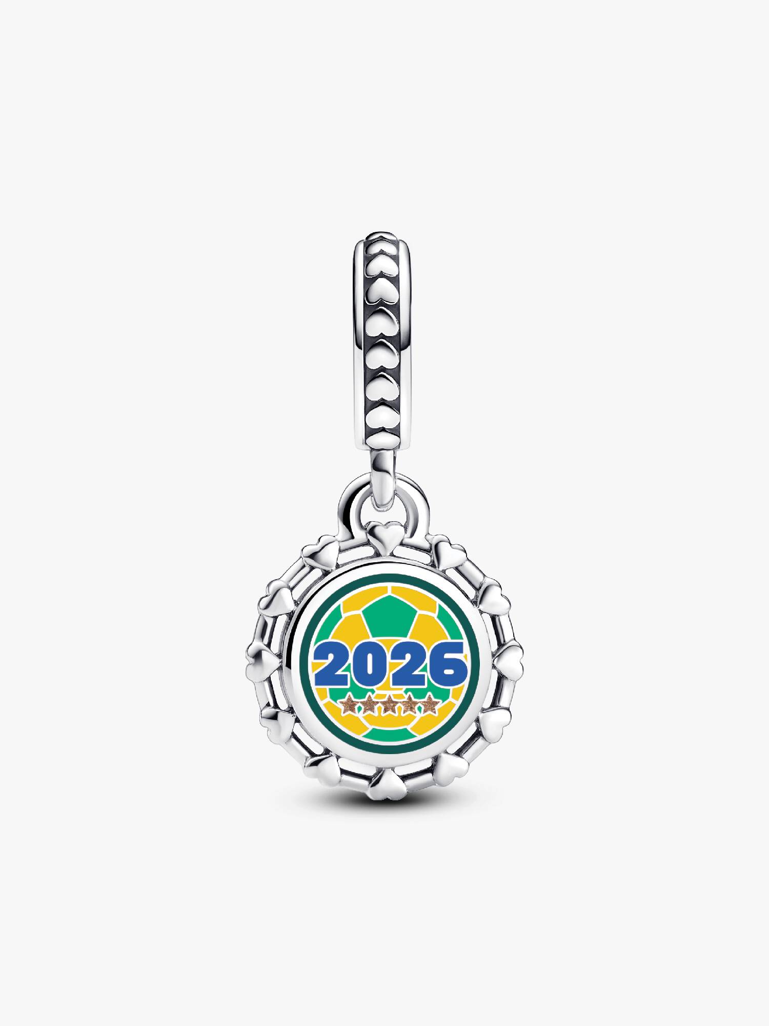 Charm Grabado Balón Fútbol #10 Brasil 2026