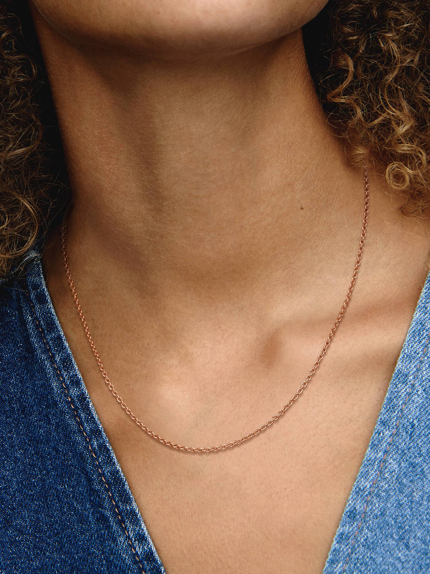 14k Rose gold-plated necklace