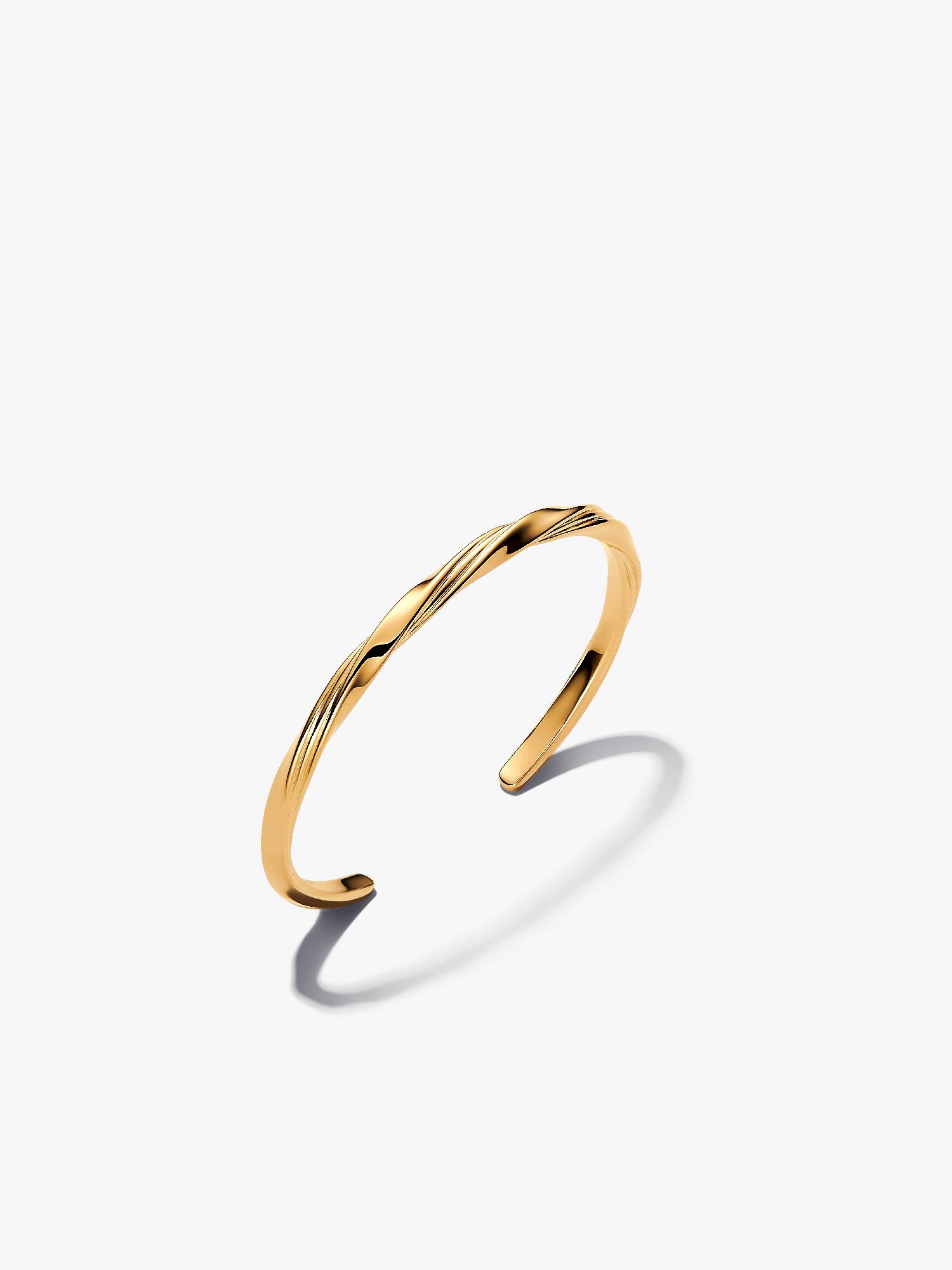 Bracelete Rígido Trançado Aberto