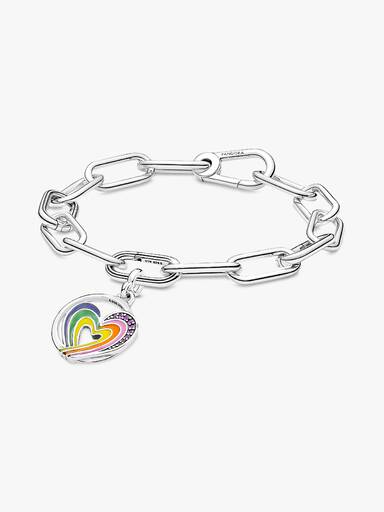 Charm Medalhão Coração Arcoíris de Libertad Pandora ME