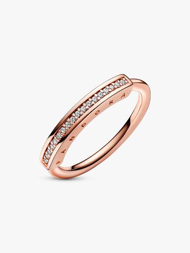 Anel I-D En Pavê Pandora Signature