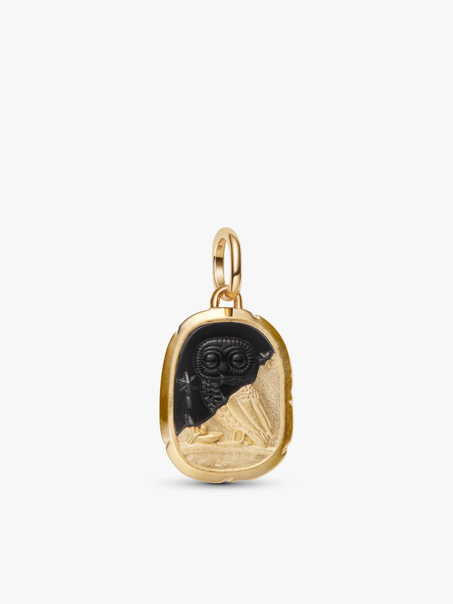 Charm Medalhão de Coruja