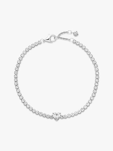 Pulseira Riviera de Coração Brilhante