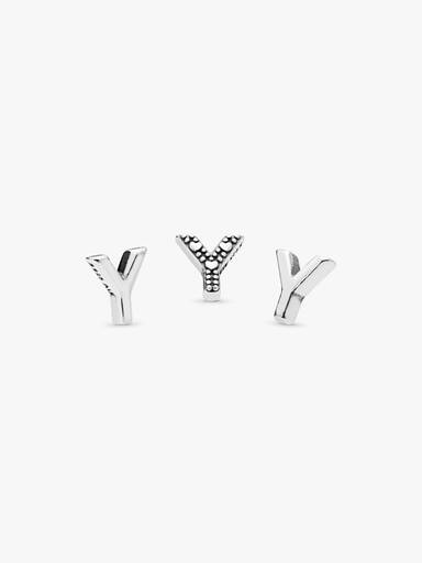 Letter Y silver petite element