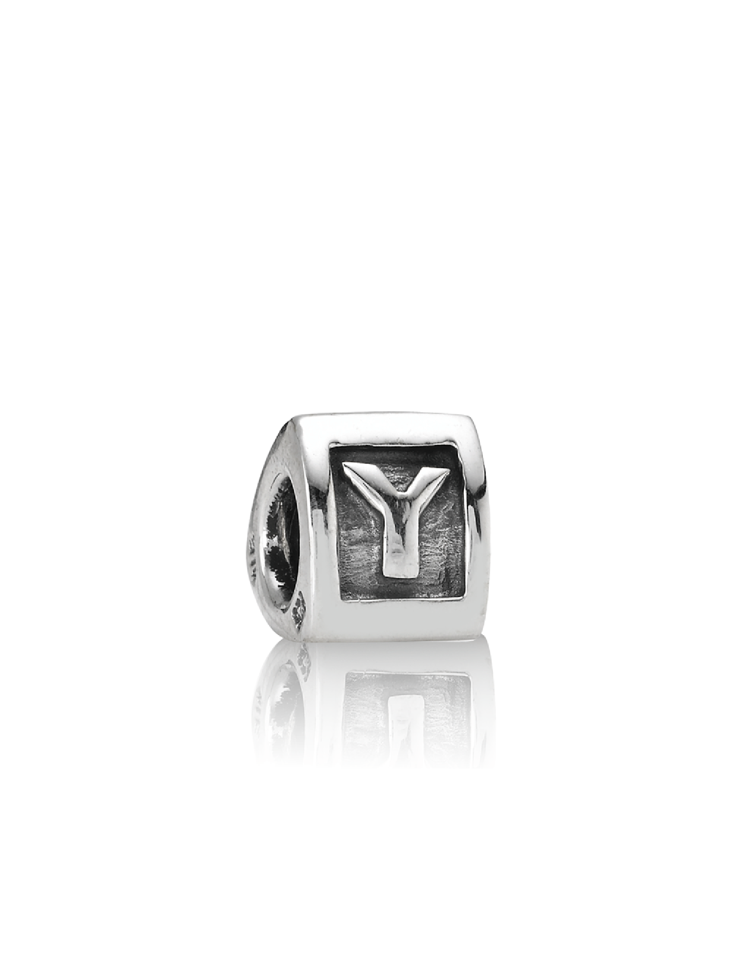 Capital Y silver charm