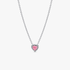 Colar Coração Rosa Elevado Colar Coração Rosa Elevado