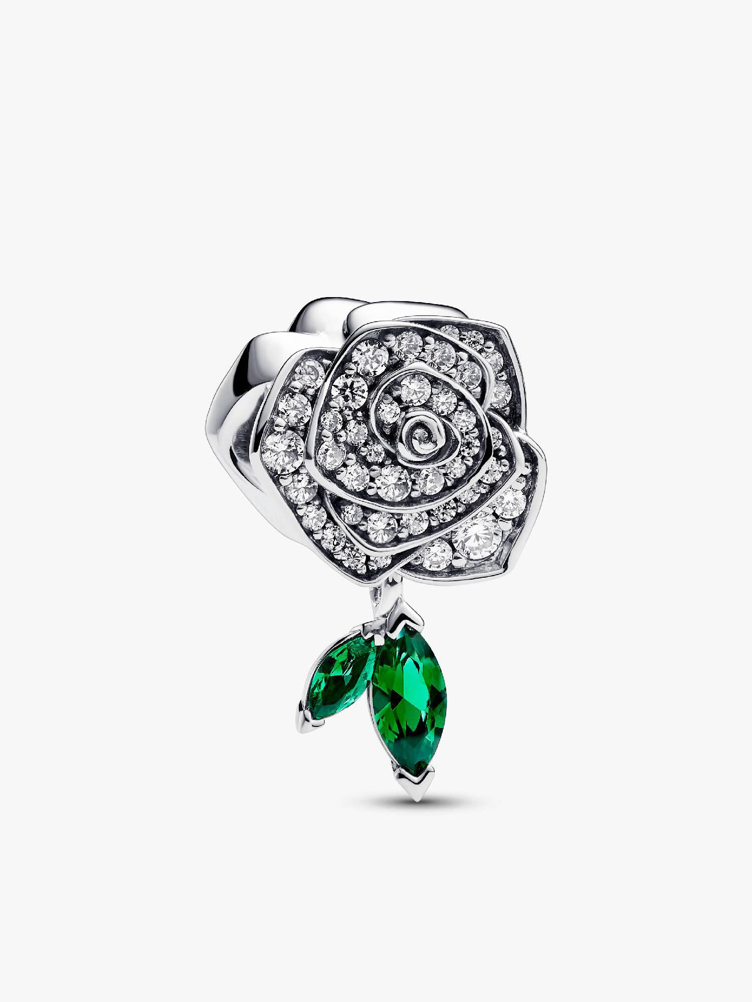 Charm Rosa Brilhante em Flor