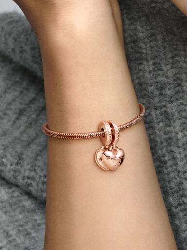 Charm Pendente Sempre Estará em Meu Coração