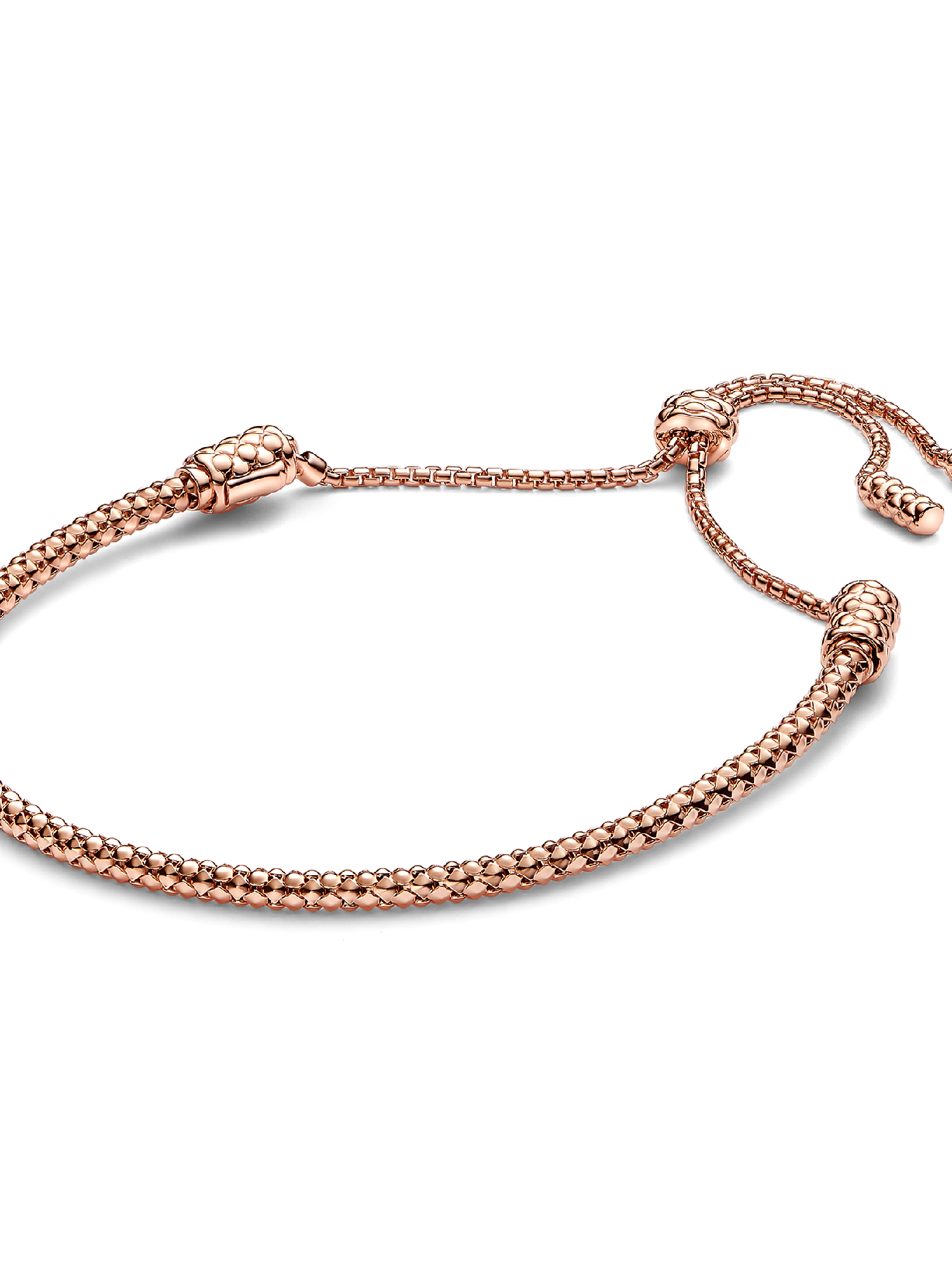 Pulseira Corrente Cravejada e Fecho Deslizante