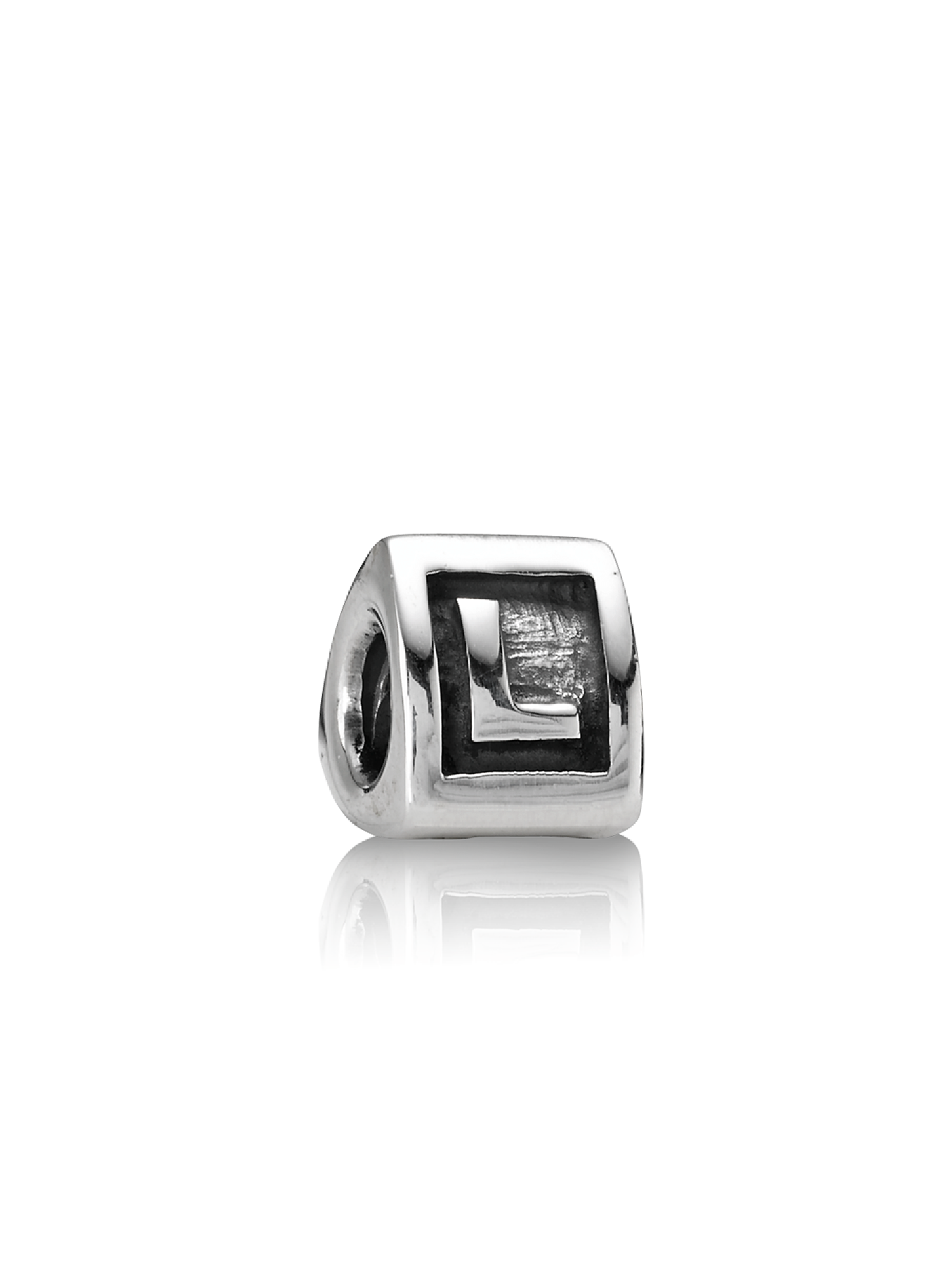Capital L silver charm