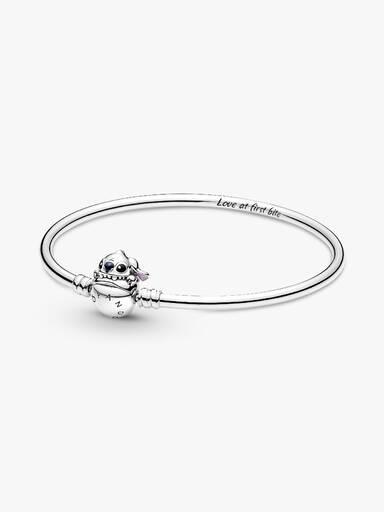 Bracelete Rígido com Fecho Mordida do Stitch