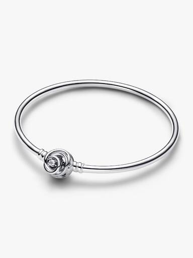 Braceletee Rígido com Broche Círculos Entrelazados