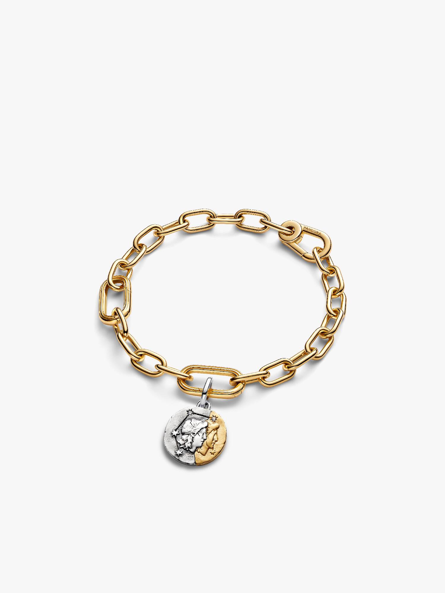 Conjunto de Charm Talismã de Gêmeos e Pulseira