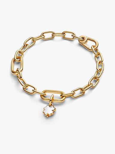 Mini Charm Pendente Trevo da Sorte Branco Pandora Me