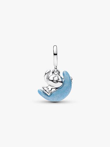 Charm Pendente da Lua que Brilha no Escuro do Stitch da Disney