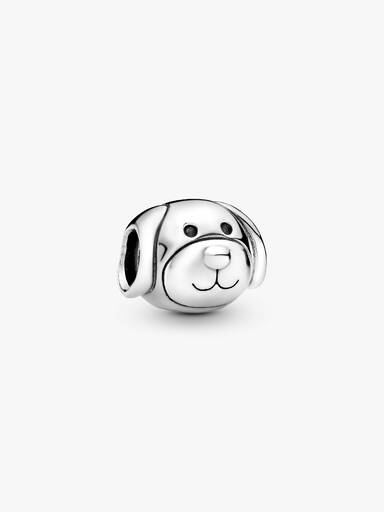 Dog silver charm