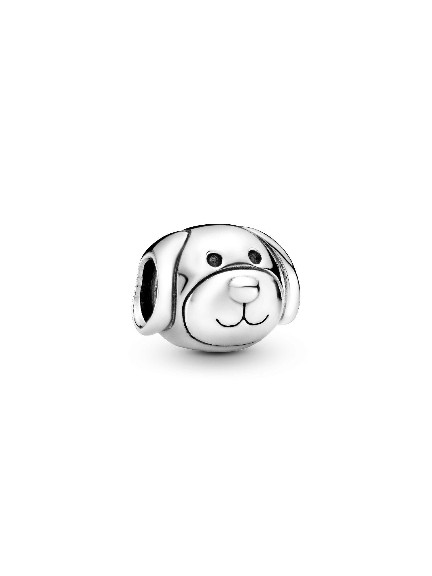 Dog silver charm