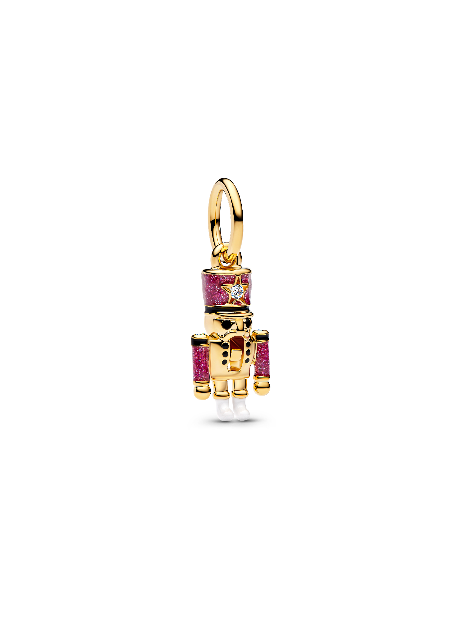 Charm pendente de quebra-nozes móvel