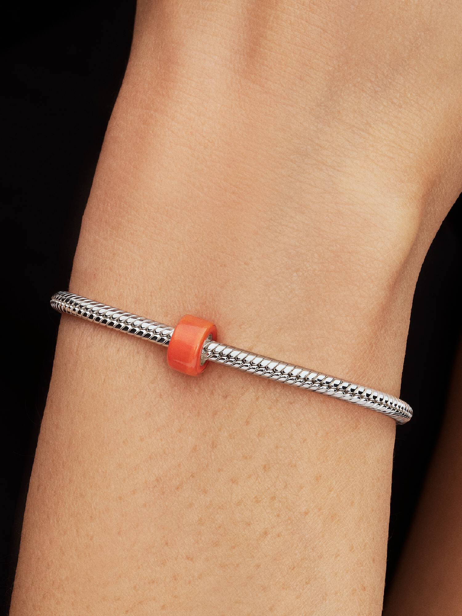 Mini Charm de Vidro de Murano Laranja