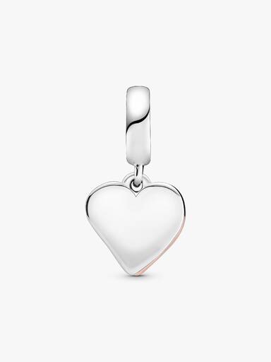 Charm Pendente Brilhante Coração de Design Livre
