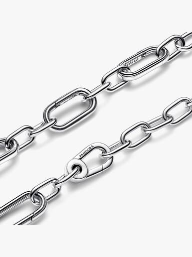 Pulseira Corrente de Elos com Elos Alternados
