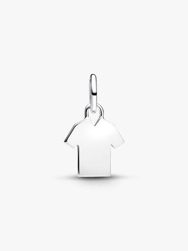 Charm Pendente Camiseta de Futebol Gravável