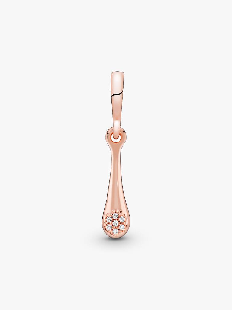 Modern LovePod PANDORA Rose pendant with clear cubic zirconia