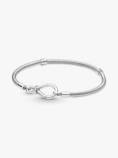 Pulseira Corrente Snake com Fecho Infinito Assimétrico