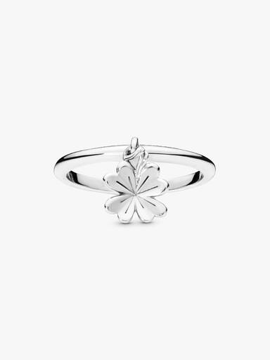 Anel Dangling Four-leaf Clover