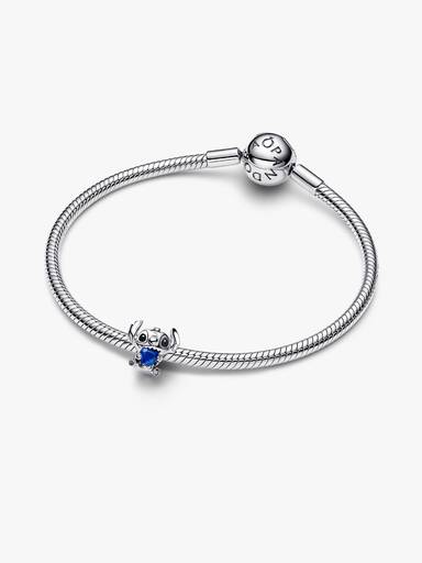 Charm de Coração Azul Stitch da Disney