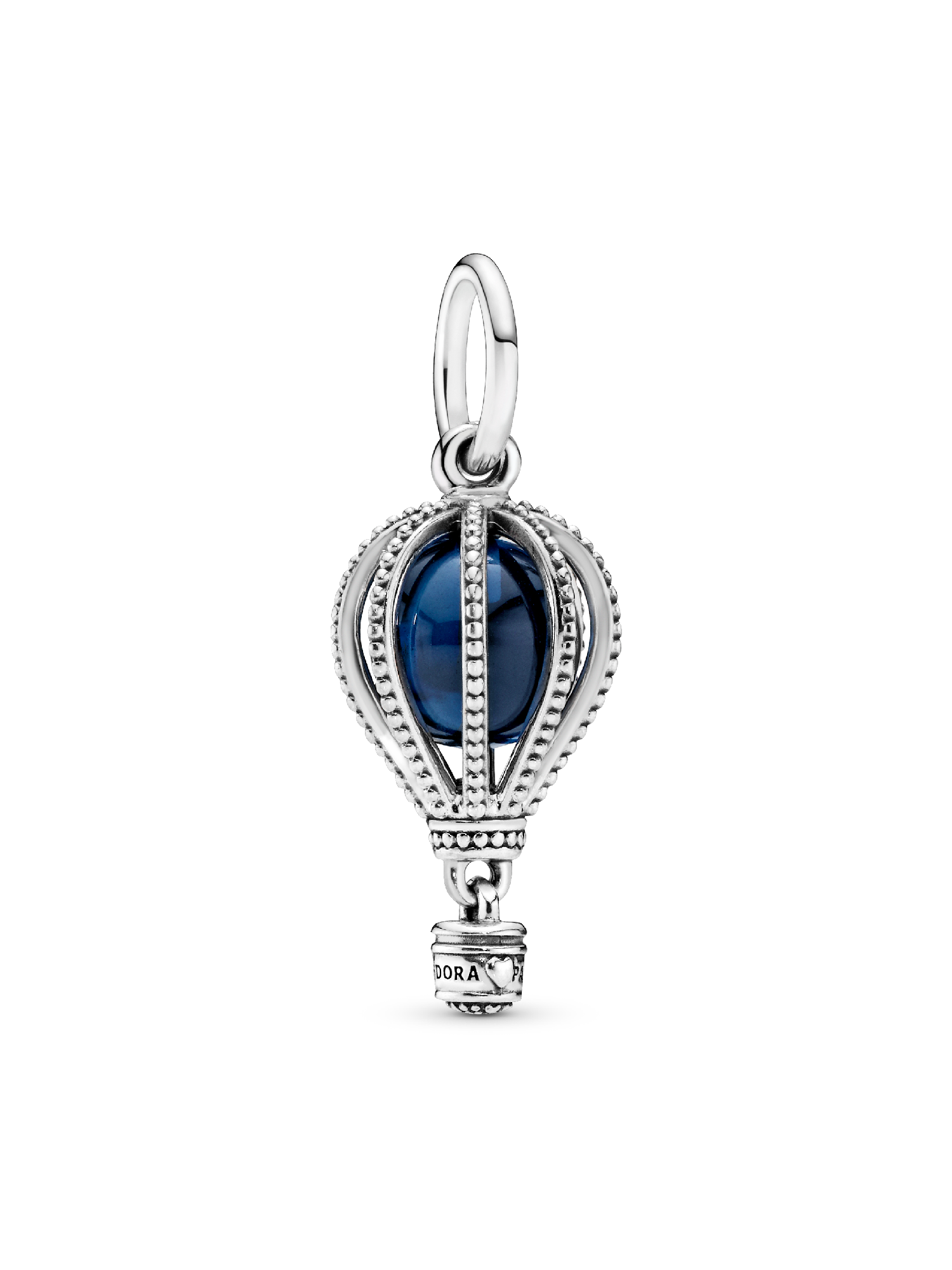 Charm Pendente Balão de Ar Quente Rosa Brilhante