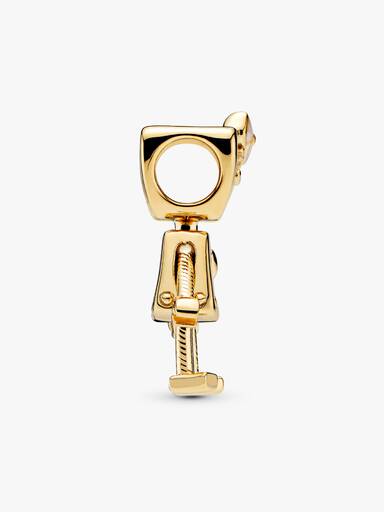 Robot girl PANDORA Shine charm with silver enamel