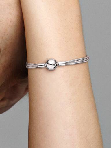 Pulseira Múltiplas Correntes Snake Pandora Moments