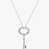 Regal pattern key silver pendant and necklace Regal pattern key silver pendant and necklace