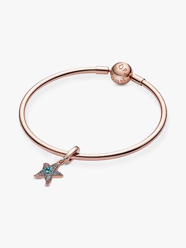 Charm Pendente Estrela de Mar Brilhante