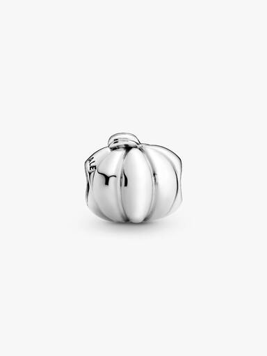 Pumpkin silver charm