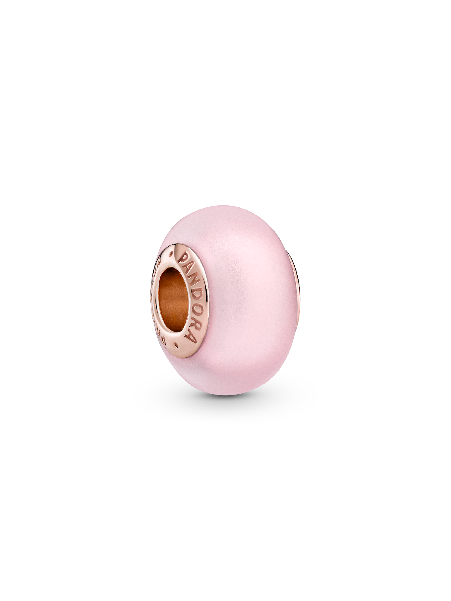 Charm de Vidro de Murano Rosa Fosco