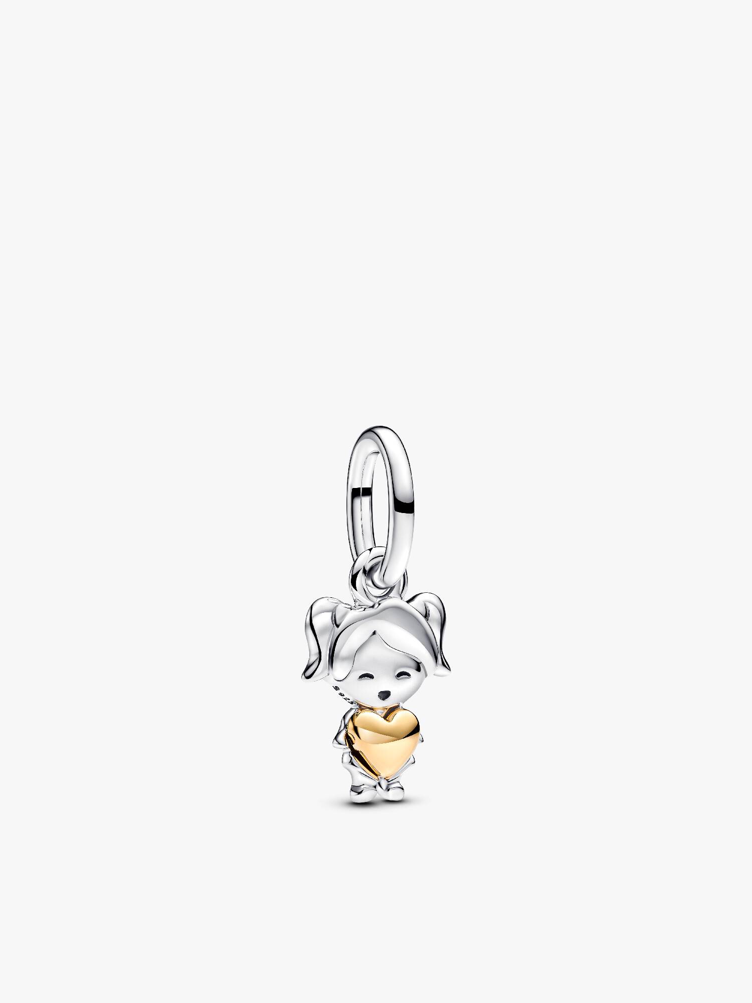 Charm pendente de menina feliz