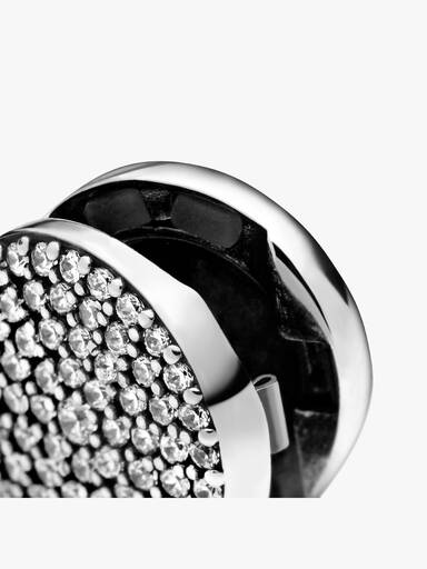 PANDORA Reflexions silver clip charm with clear cubic zirconia