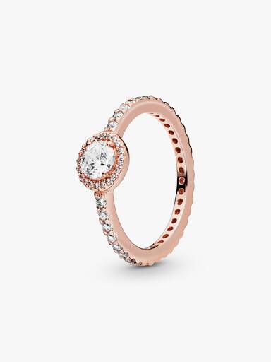 Anel Clássico Sparkle Halo