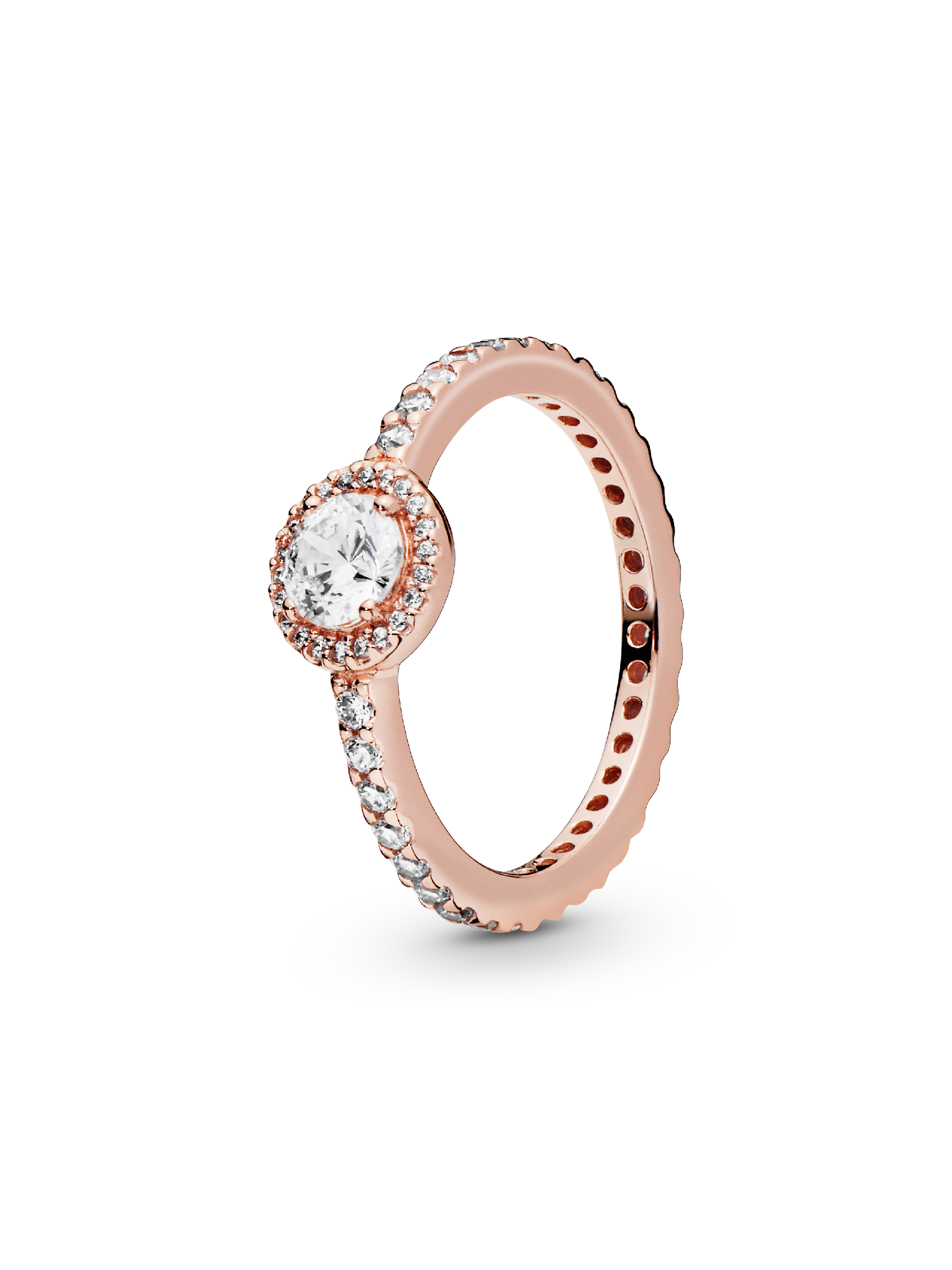 Anel Clássico Sparkle Halo