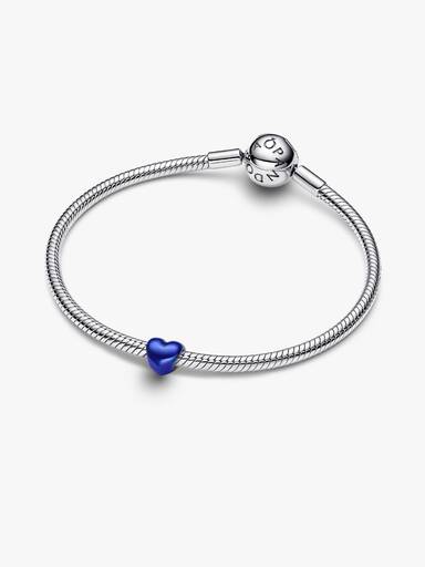 Mini Charm de Coração Azul