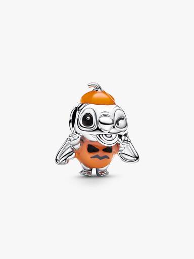 Charm de abóbora de Halloween do Stitch da Disney