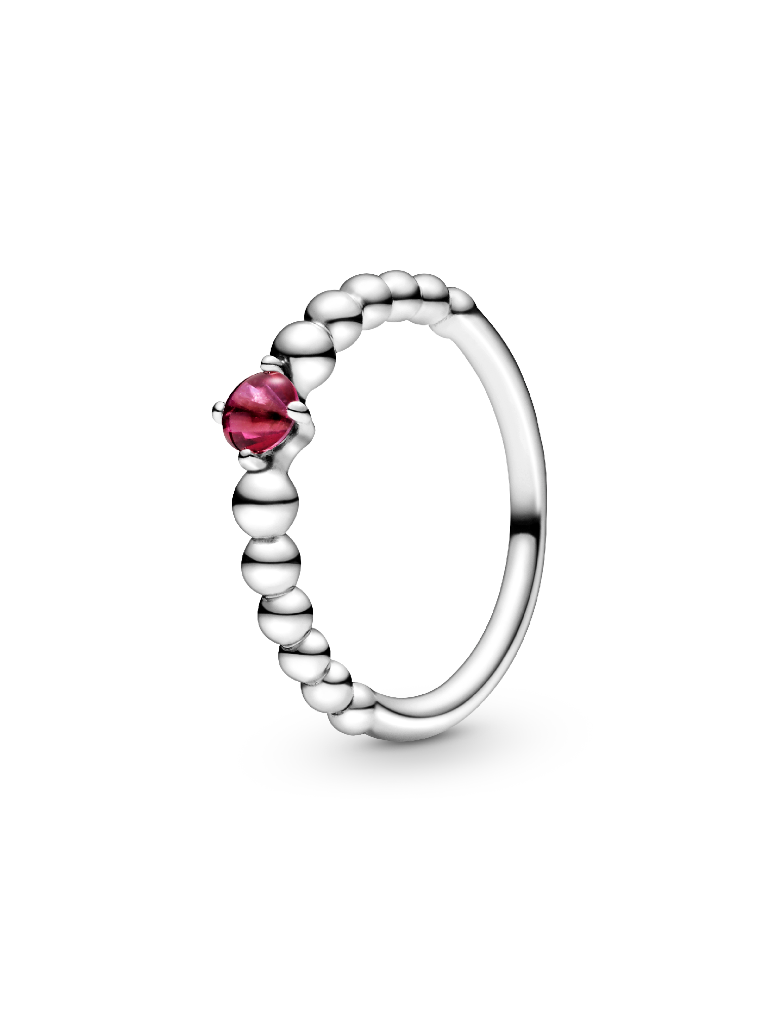 Anel Blazing Vermelho Beaded