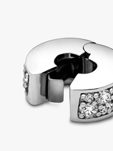 Clip Charm Pavé Transparente