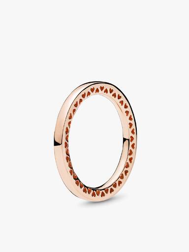 Anel Clássico Corações of Pandora, Pandora Rosa™