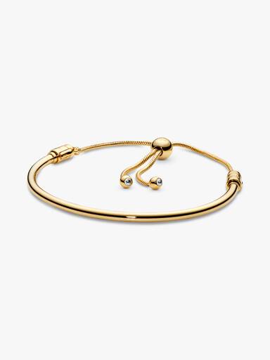 Pandora Shine bangle with clear cubic zirconia and sliding clasp